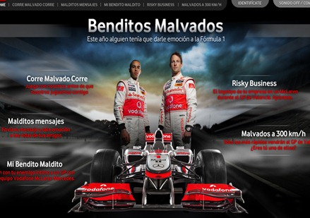 Benditos malvados vodafone y la Formula 1