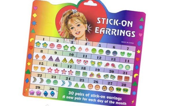 Pendientes de pegatina