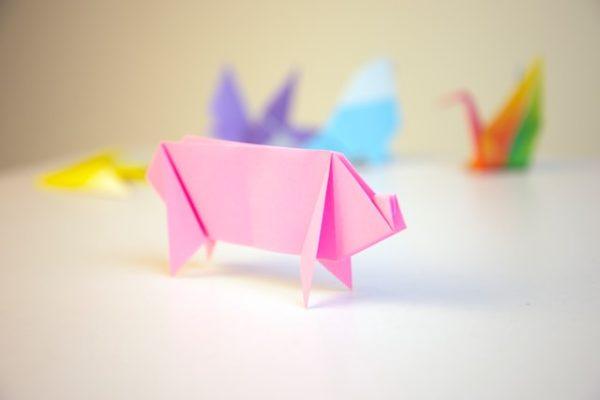 Día Mundial del Origami: cuáles son los más originales y sencillos de hacer cerdo
