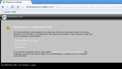 Hotmail - google chrome Hotmail - google chrome